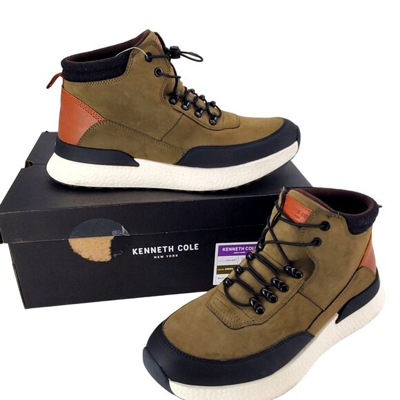 Kenneth Cole Sneakers 10 Life Light High Top Vegan Suede Outdoor Fashion Shoes - Picture 5 of 15
